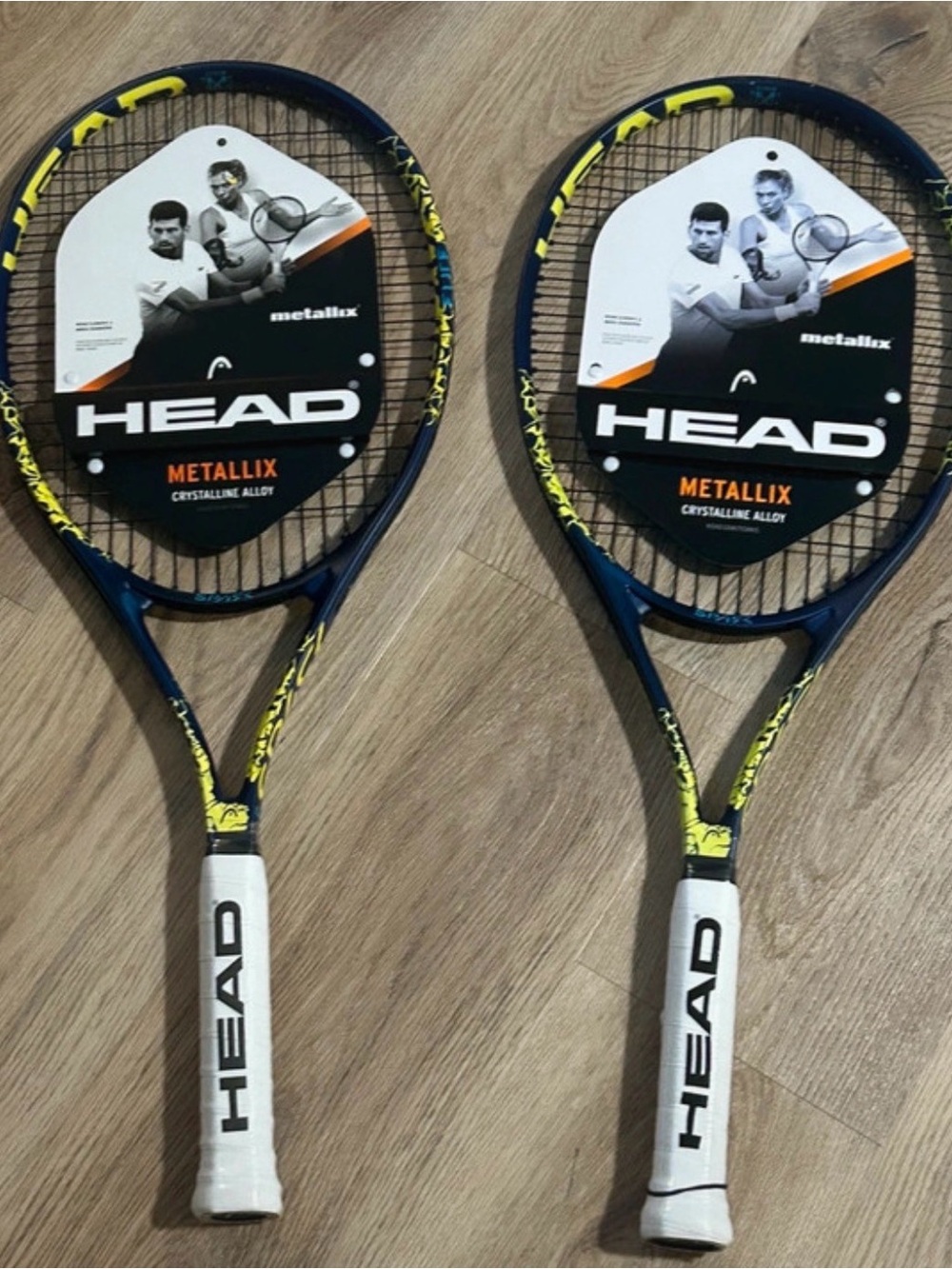 HEAD Metallix Tennis Rackets in Navy Blue and Yellow